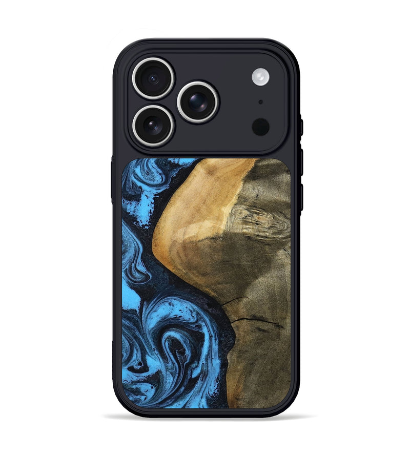 iPhone 17 Pro Wood Phone Case - Kora (Blue, 799062)