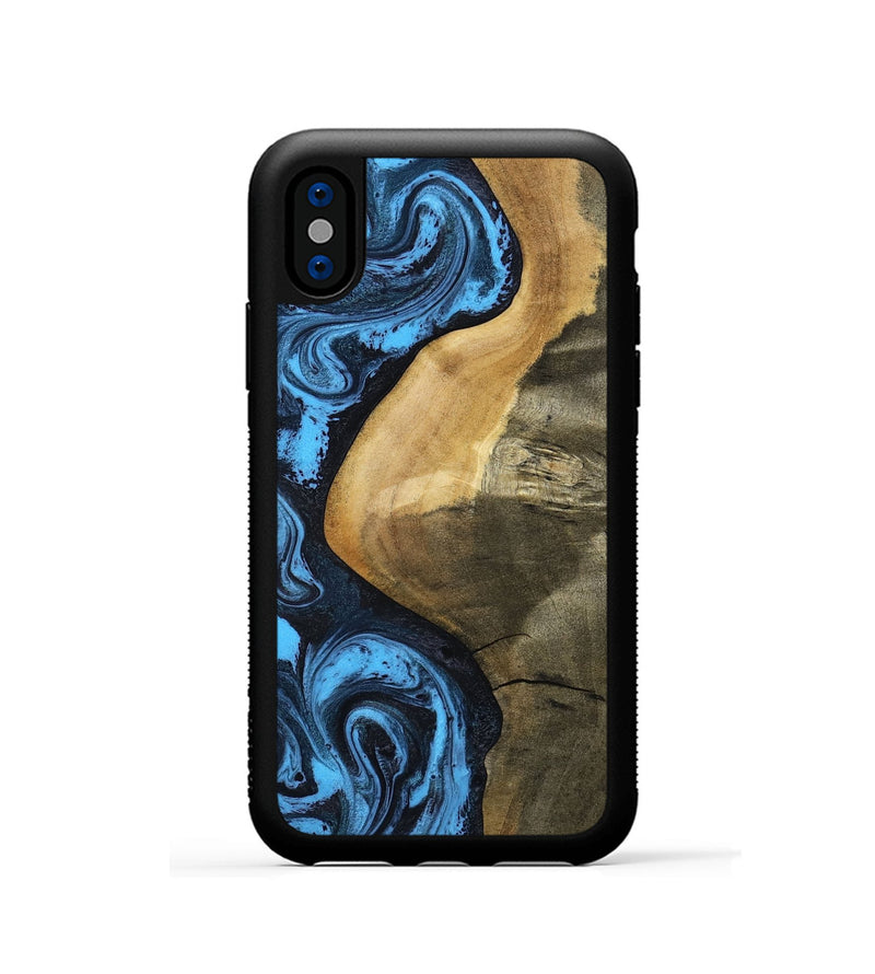 iPhone Xs Wood Phone Case - Kora (Blue, 799062)