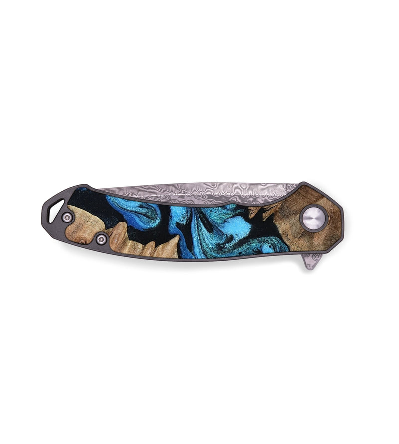 EDC Wood Pocket Knife - Connie (Blue, 799064)