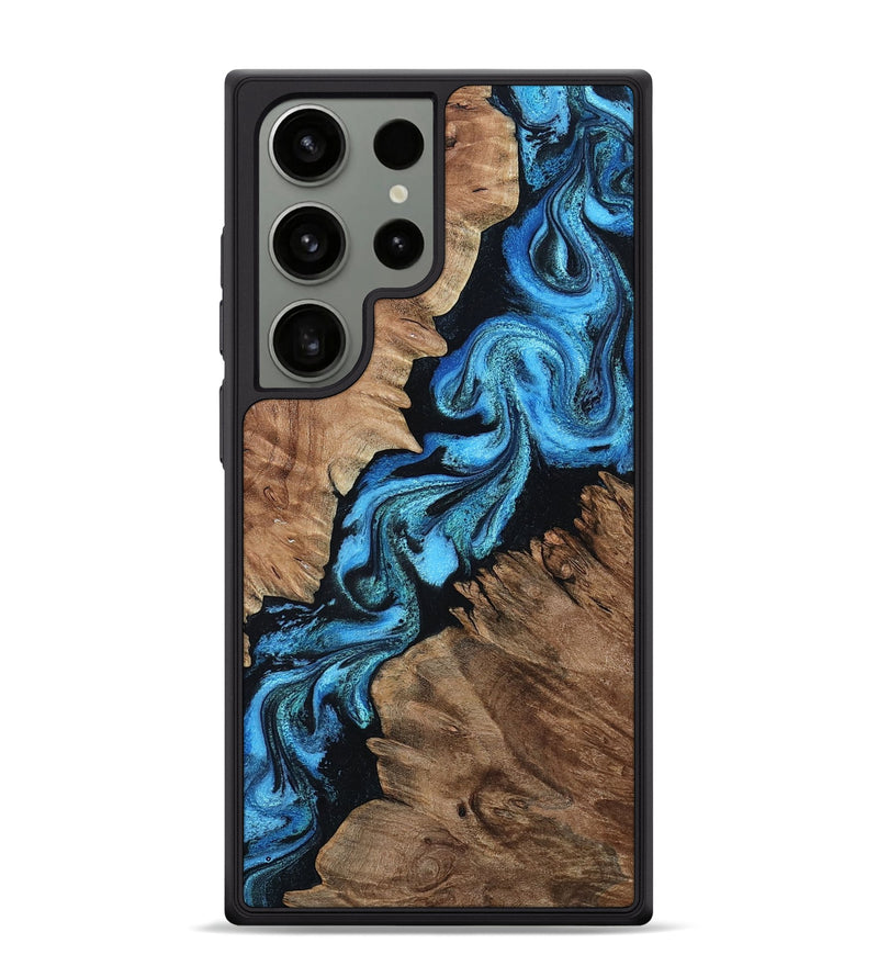 Galaxy S24 Ultra Wood Phone Case - Connie (Blue, 799064)