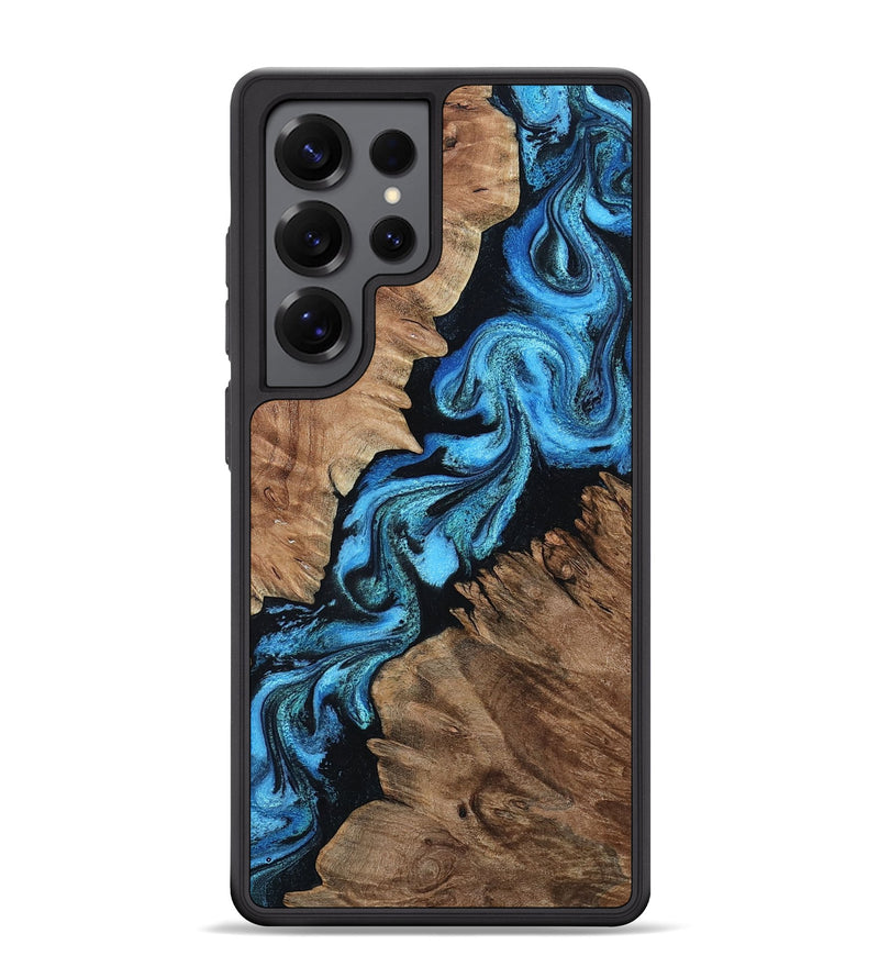 Galaxy S25 Ultra Wood Phone Case - Connie (Blue, 799064)