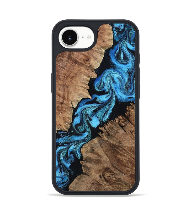 iPhone 16e Wood Phone Case - Connie (Blue, 799064)