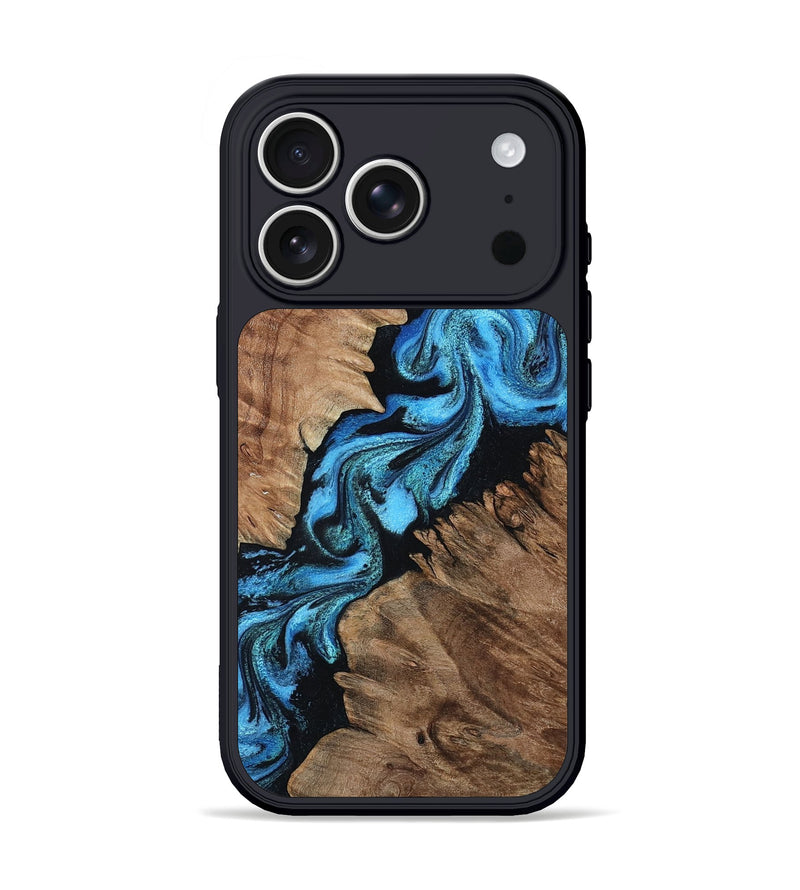 iPhone 17 Pro Wood Phone Case - Connie (Blue, 799064)