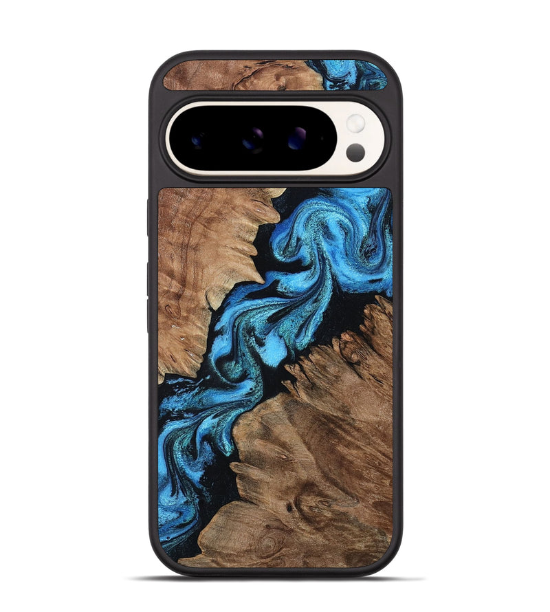 Pixel 9 Pro Wood Phone Case - Connie (Blue, 799064)