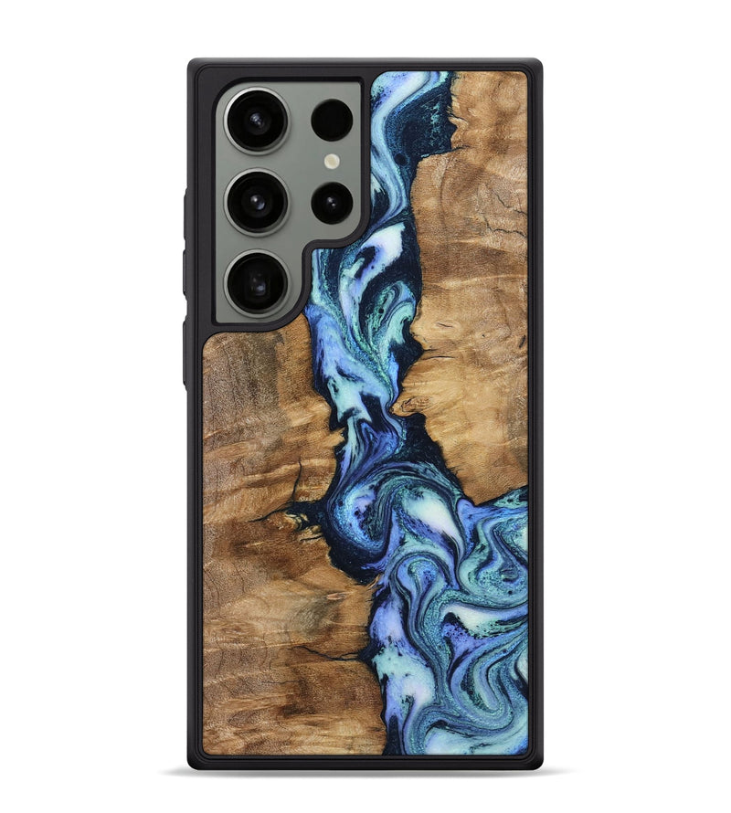 Galaxy S24 Ultra Wood Phone Case - Ramona (Blue, 799065)