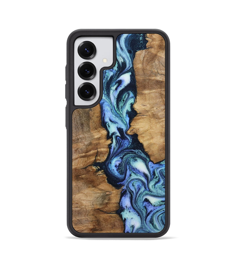 Galaxy S25 Wood Phone Case - Ramona (Blue, 799065)