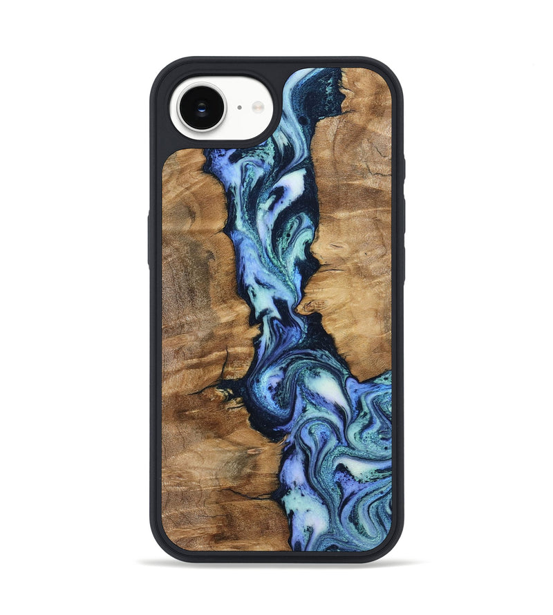 iPhone 16e Wood Phone Case - Ramona (Blue, 799065)