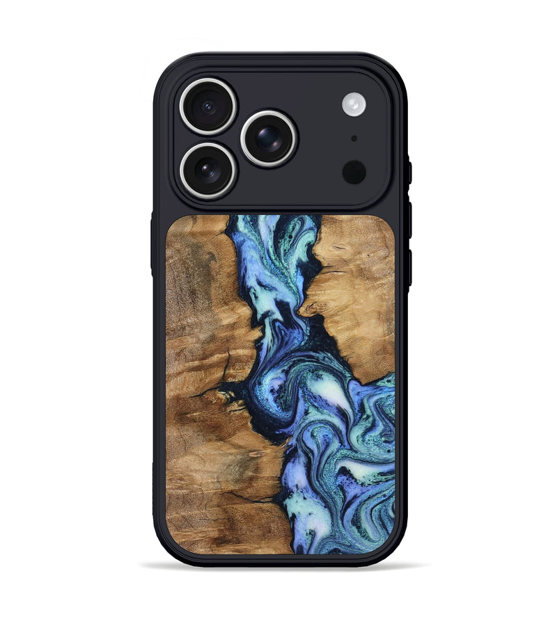 iPhone 17 Pro Wood Phone Case - Ramona (Blue, 799065)