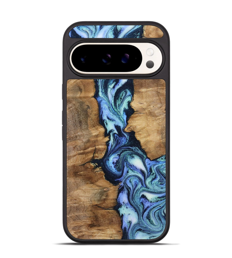Pixel 9 Pro Wood Phone Case - Ramona (Blue, 799065)