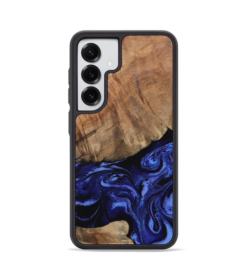 Galaxy S25 Wood Phone Case - Alex (Blue, 799066)