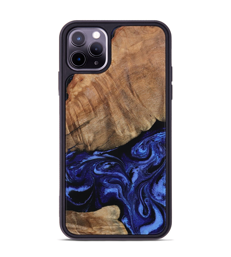 iPhone 11 Pro Max Wood Phone Case - Alex (Blue, 799066)