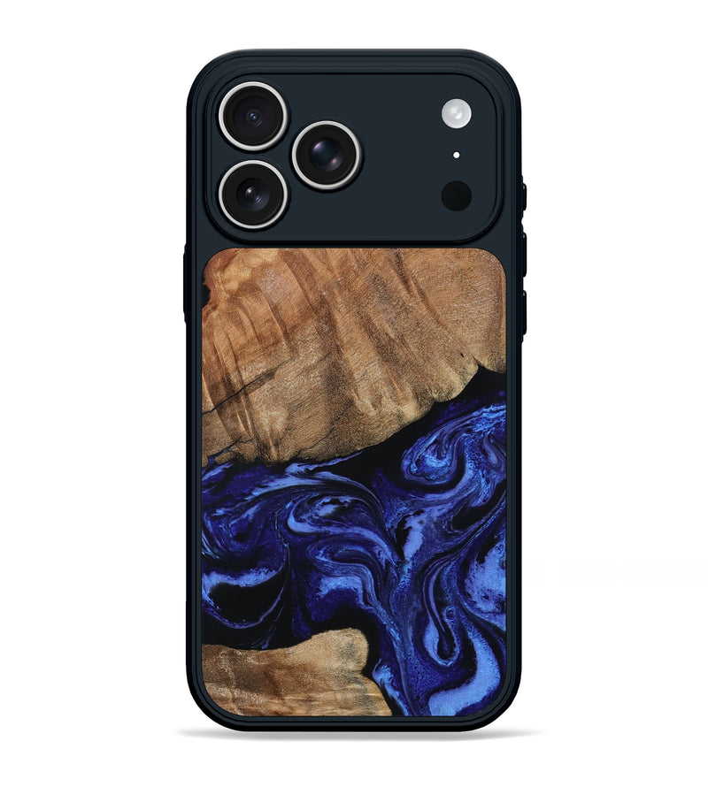 iPhone 17 Pro Max Wood Phone Case - Alex (Blue, 799066)