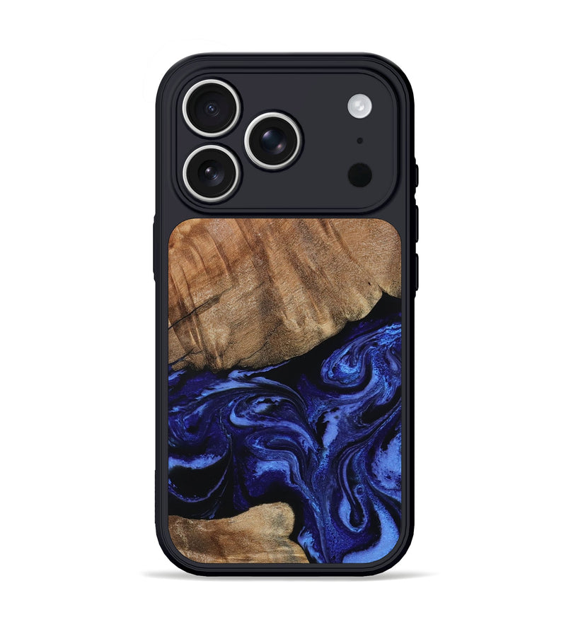 iPhone 17 Pro Wood Phone Case - Alex (Blue, 799066)