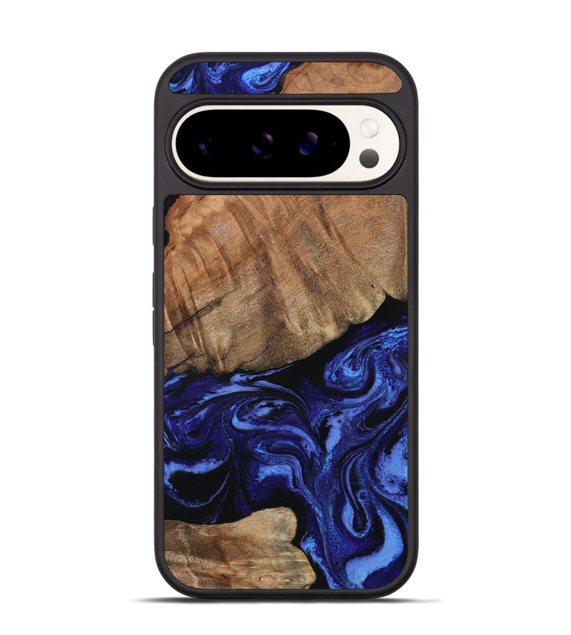 Pixel 9 Pro Wood Phone Case - Alex (Blue, 799066)