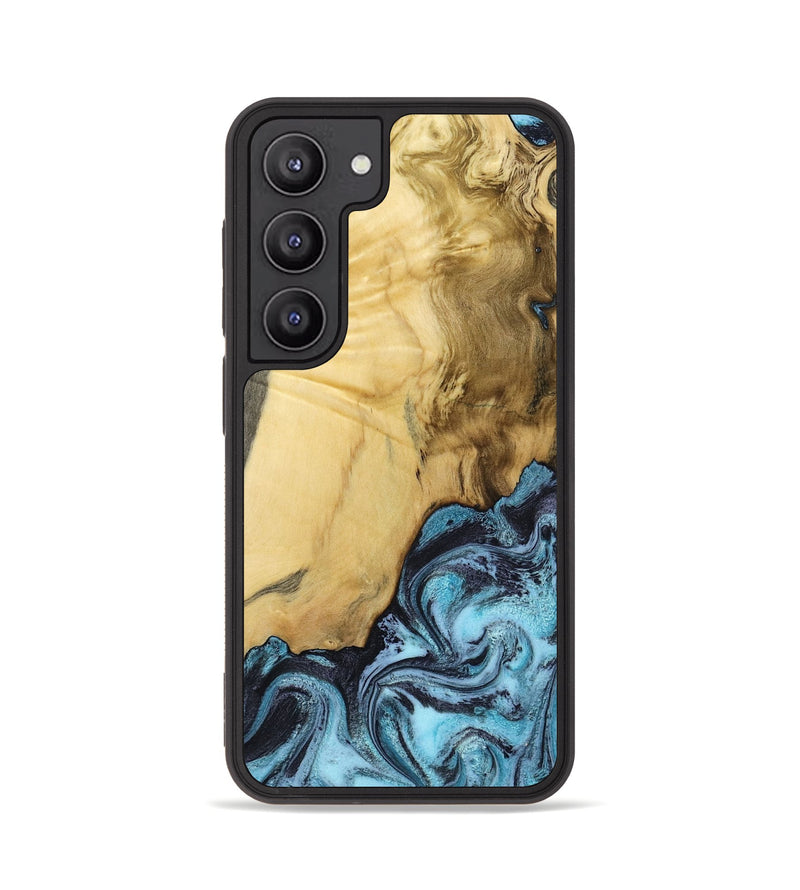 Galaxy S23 Wood Phone Case - Alayah (Blue, 799067)