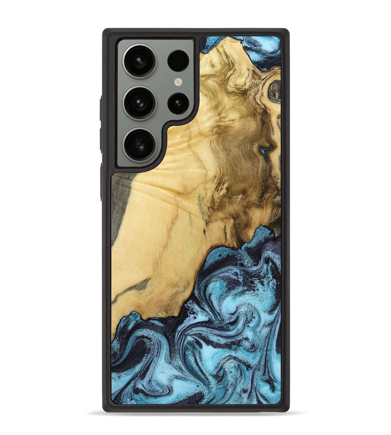 Galaxy S23 Ultra Wood Phone Case - Alayah (Blue, 799067)