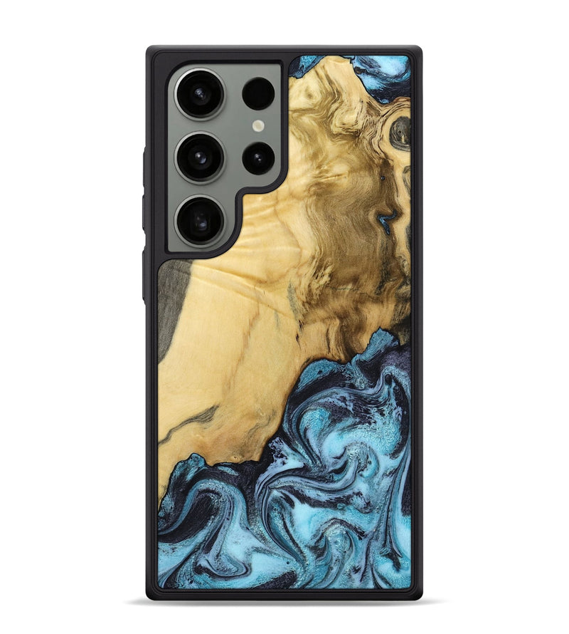 Galaxy S24 Ultra Wood Phone Case - Alayah (Blue, 799067)