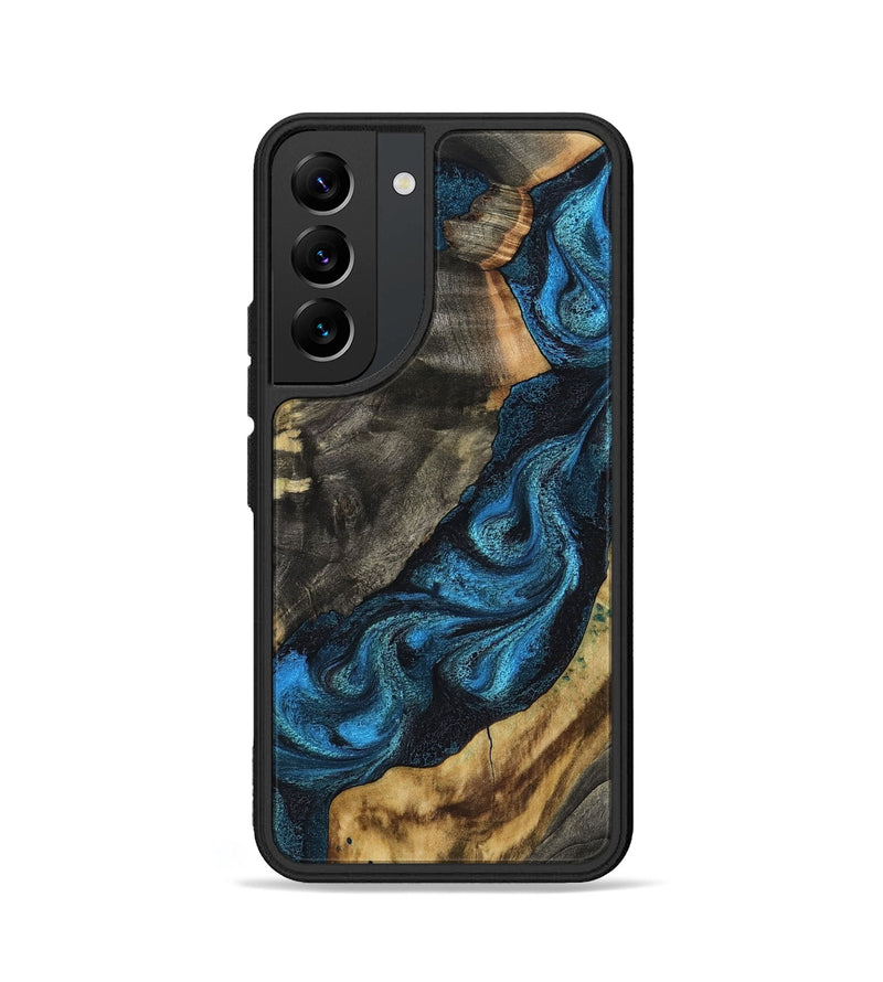 Galaxy S22 Wood Phone Case - Bambi (Blue, 799068)