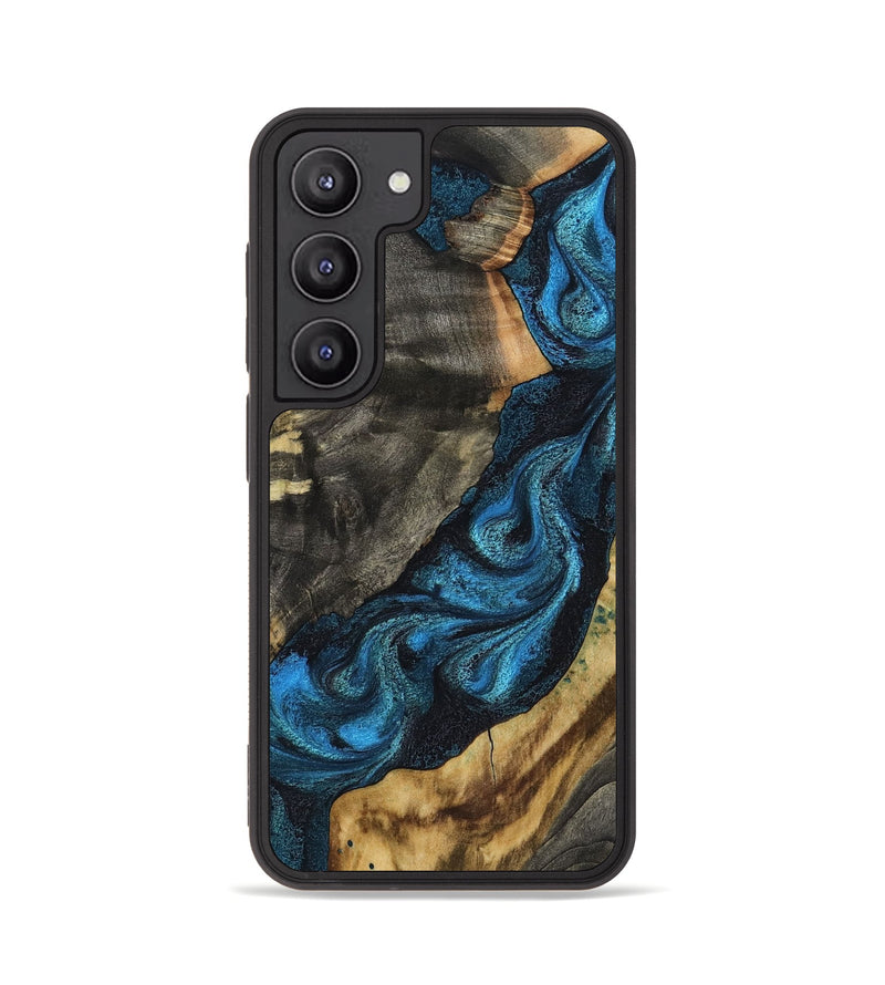 Galaxy S23 Wood Phone Case - Bambi (Blue, 799068)