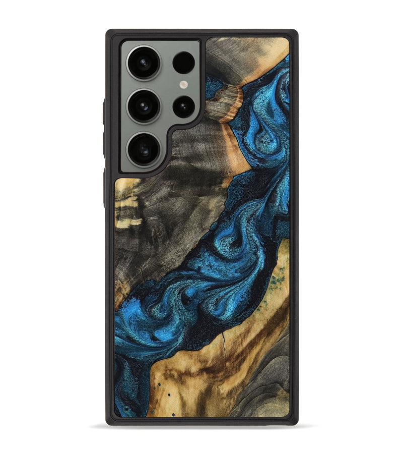 Galaxy S23 Ultra Wood Phone Case - Bambi (Blue, 799068)