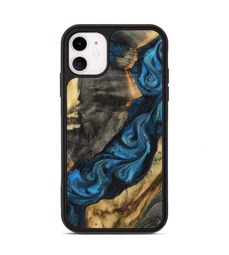 iPhone 11 Wood Phone Case - Bambi (Blue, 799068)