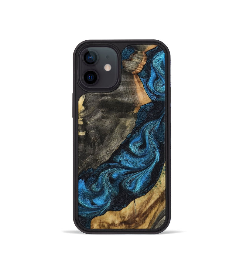 iPhone 12 mini Wood Phone Case - Bambi (Blue, 799068)
