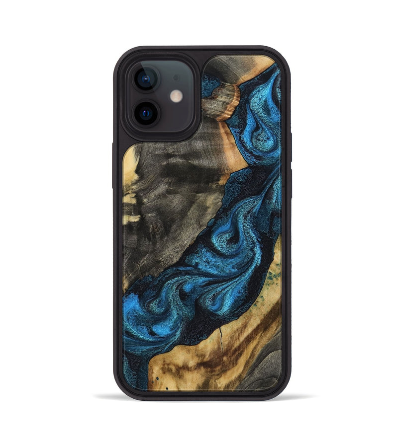 iPhone 12 Wood Phone Case - Bambi (Blue, 799068)