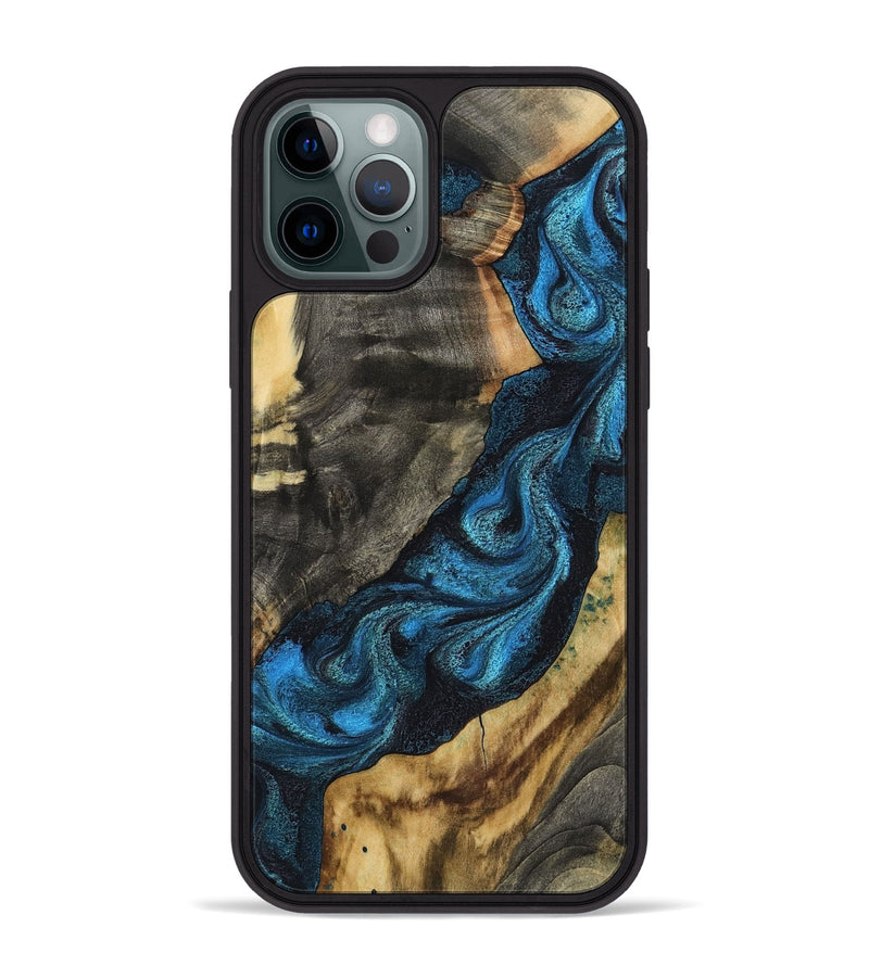 iPhone 12 Pro Max Wood Phone Case - Bambi (Blue, 799068)
