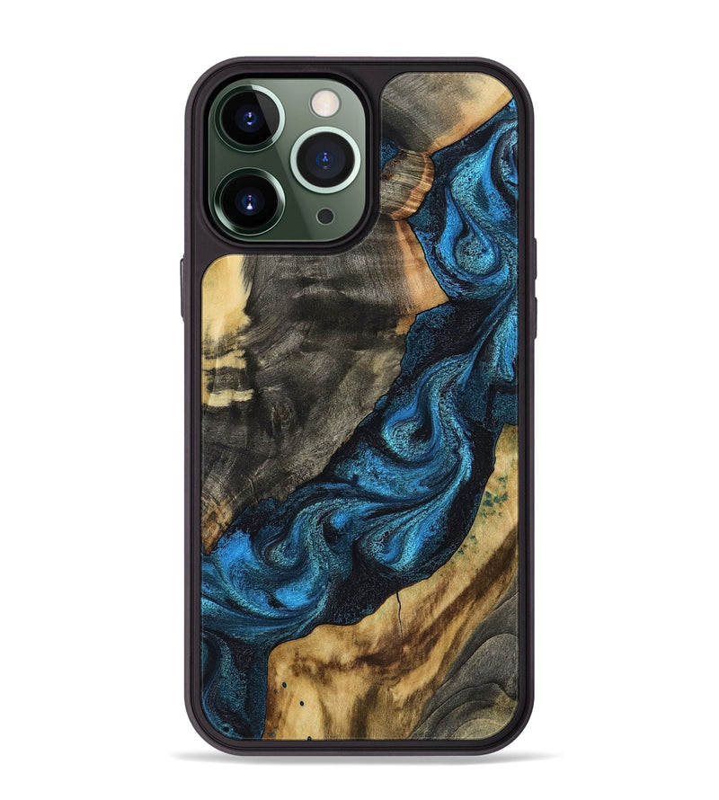 iPhone 13 Pro Max Wood Phone Case - Bambi (Blue, 799068)