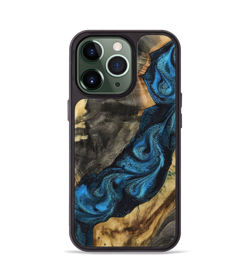 iPhone 13 Pro Wood Phone Case - Bambi (Blue, 799068)