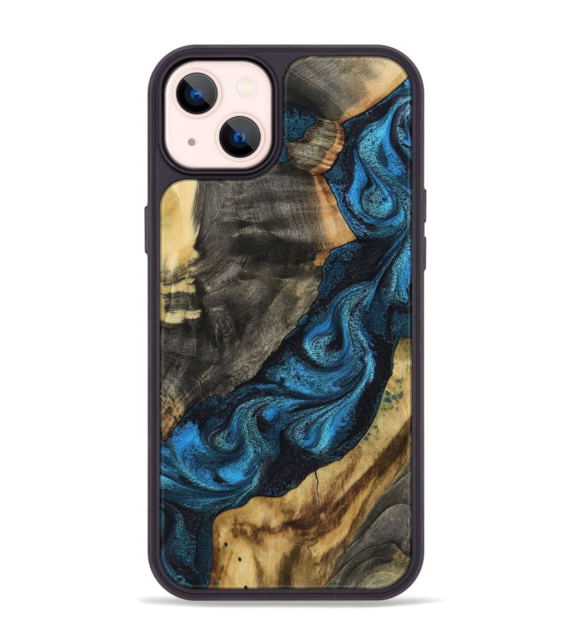 iPhone 14 Plus Wood Phone Case - Bambi (Blue, 799068)