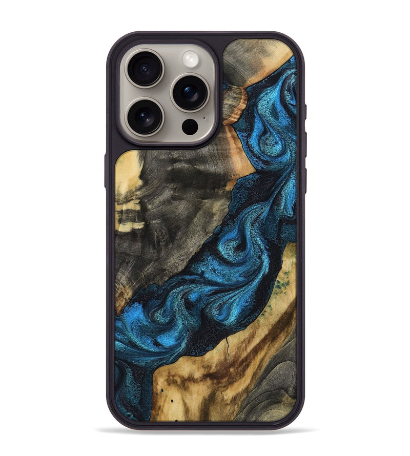 iPhone 15 Pro Max Wood Phone Case - Bambi (Blue, 799068)