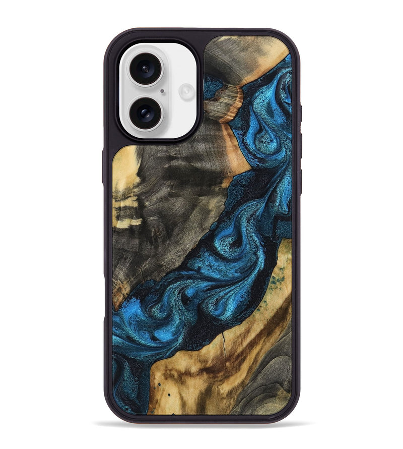 iPhone 16 Plus Wood Phone Case - Bambi (Blue, 799068)