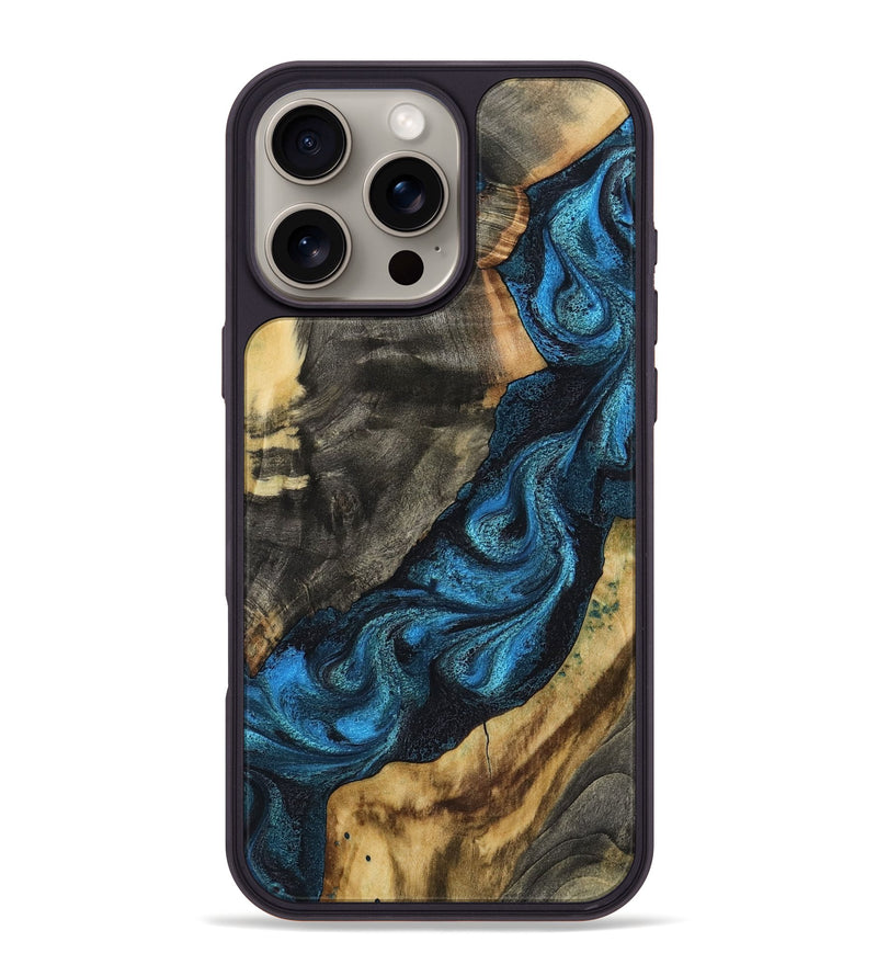 iPhone 16 Pro Max Wood Phone Case - Bambi (Blue, 799068)