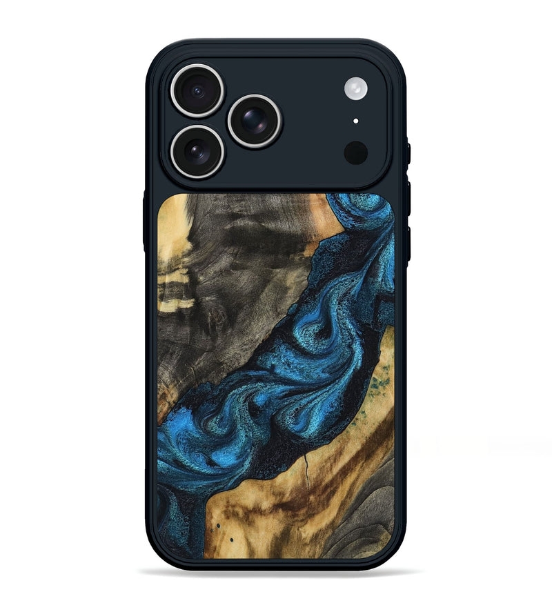 iPhone 17 Pro Max Wood Phone Case - Bambi (Blue, 799068)