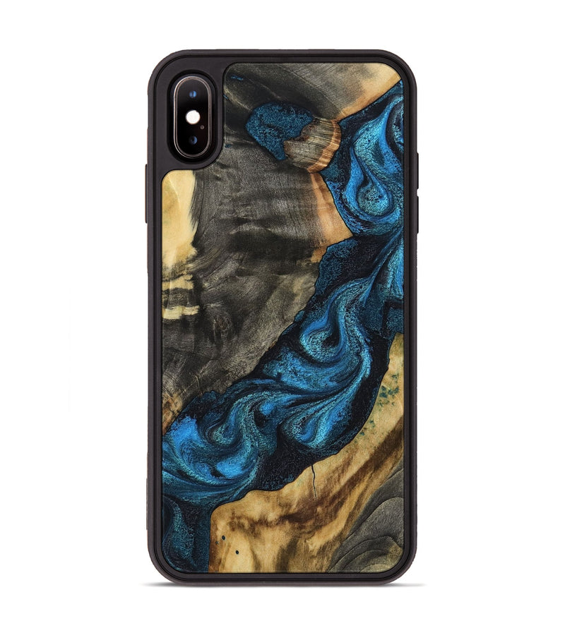 iPhone Xs Max Wood Phone Case - Bambi (Blue, 799068)
