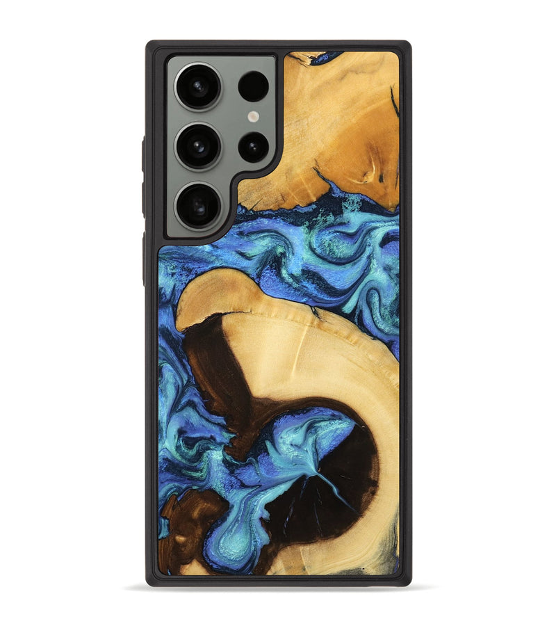 Galaxy S23 Ultra Wood Phone Case - Chantal (Blue, 799072)