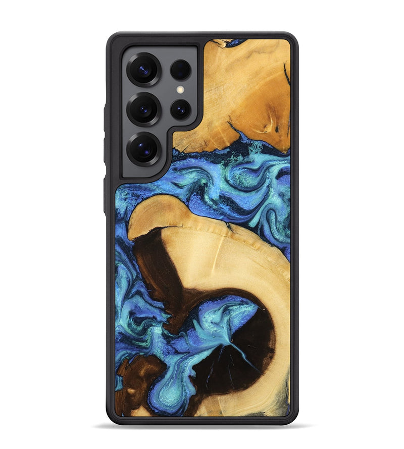 Galaxy S25 Ultra Wood Phone Case - Chantal (Blue, 799072)