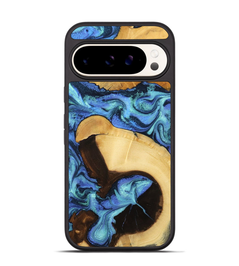 Pixel 9 Pro Wood Phone Case - Chantal (Blue, 799072)