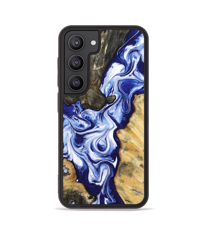 Galaxy S23 Wood Phone Case - Suzette (Blue, 799074)