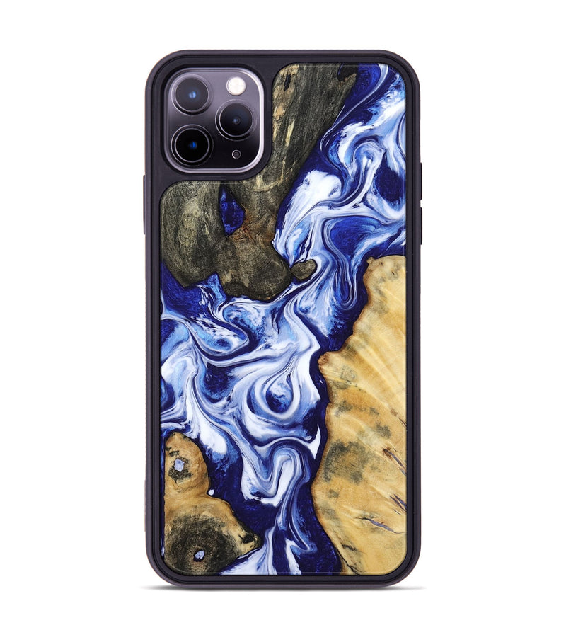iPhone 11 Pro Max Wood Phone Case - Suzette (Blue, 799074)