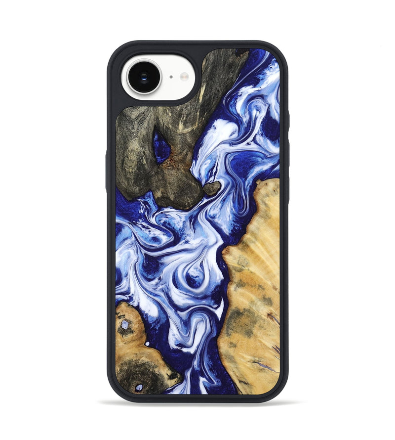 iPhone 16e Wood Phone Case - Suzette (Blue, 799074)