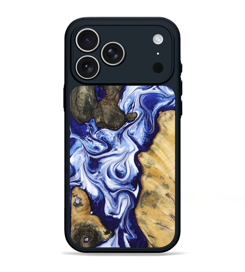 iPhone 17 Pro Max Wood Phone Case - Suzette (Blue, 799074)