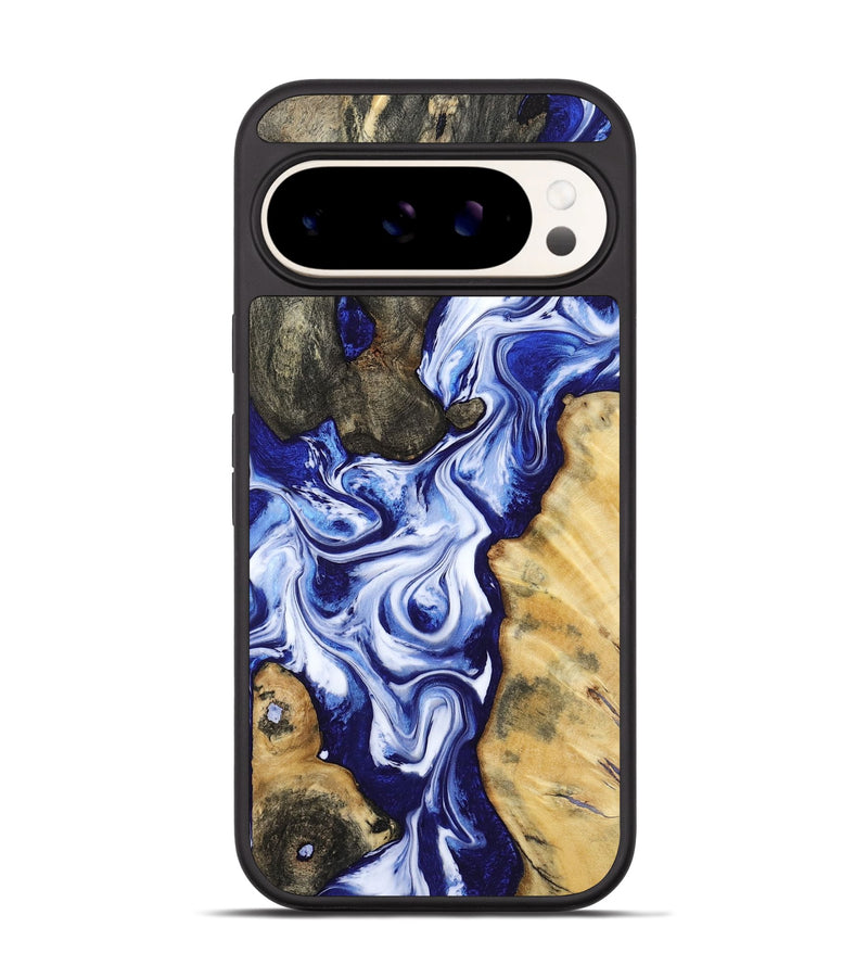 Pixel 9 Pro Wood Phone Case - Suzette (Blue, 799074)