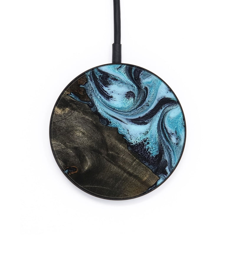 Circle Wood Wireless Charger - Lindy (Blue, 799076)