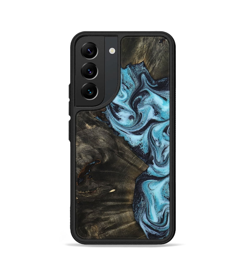 Galaxy S22 Wood Phone Case - Lindy (Blue, 799076)