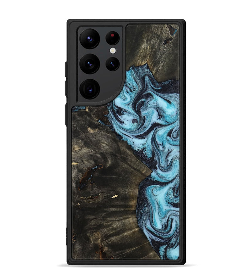 Galaxy S22 Ultra Wood Phone Case - Lindy (Blue, 799076)