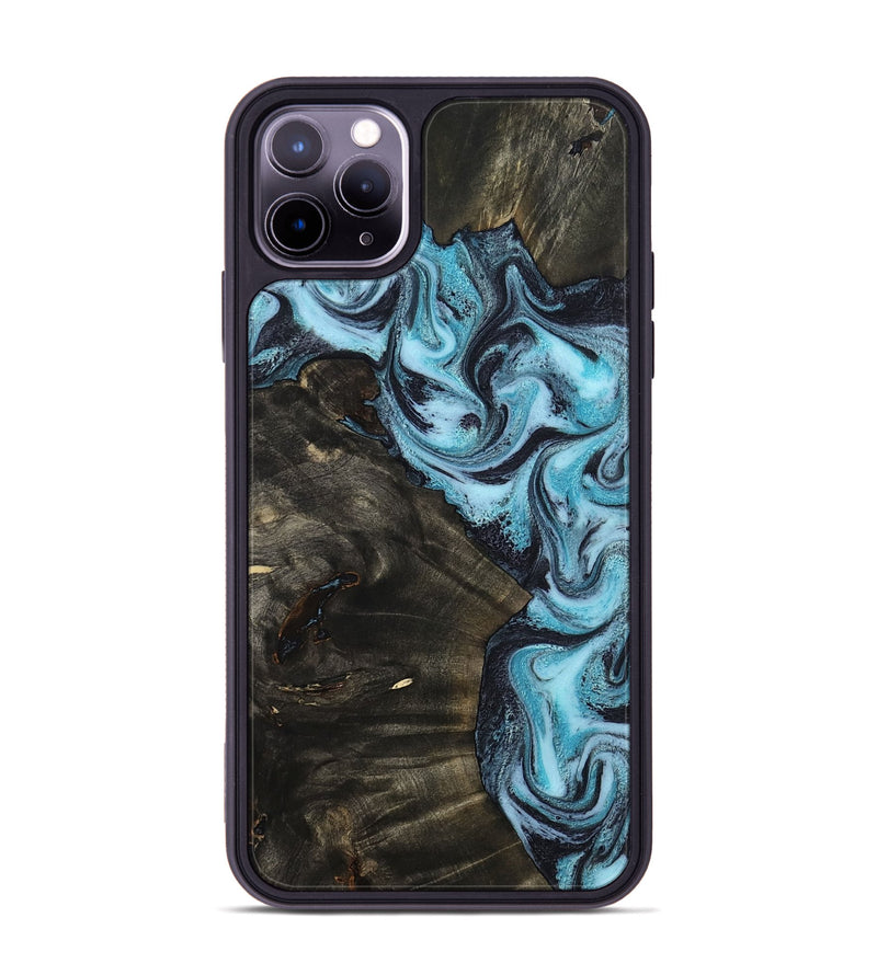 iPhone 11 Pro Max Wood Phone Case - Lindy (Blue, 799076)