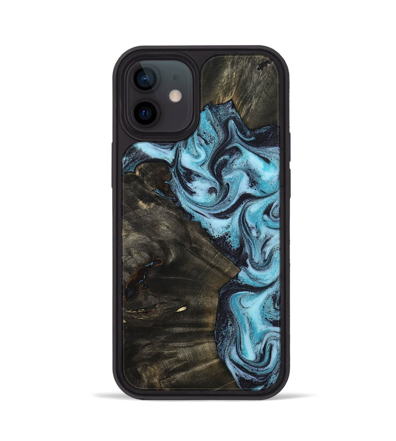 iPhone 12 Wood Phone Case - Lindy (Blue, 799076)