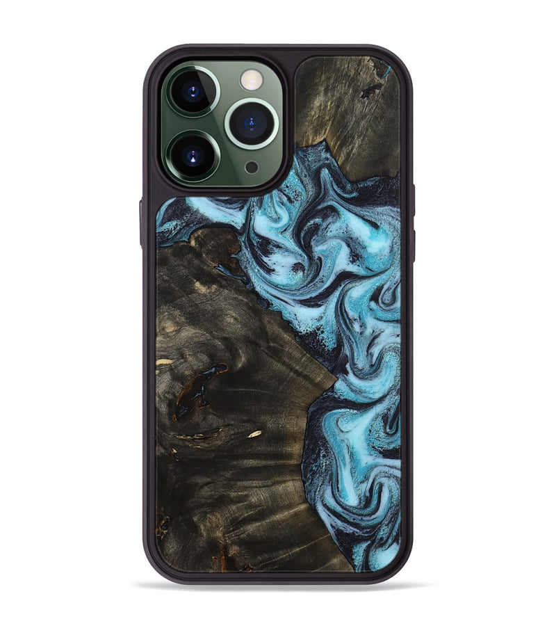 iPhone 13 Pro Max Wood Phone Case - Lindy (Blue, 799076)